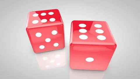 Red dices Stock Illustration