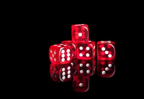 Red dices Stock Photos