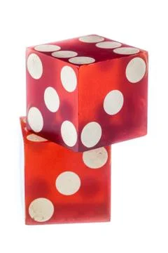 Red dices Stock Photos