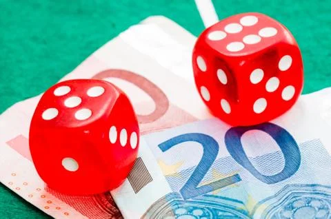 Red dices Stock Photos