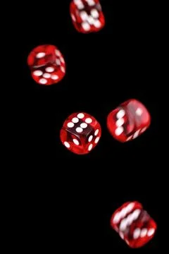 Red dices Stock Photos