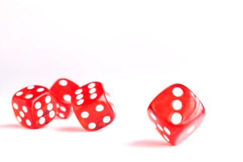 Red Dices Stock Photos