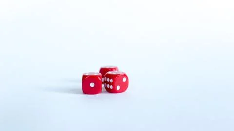 Red dices Stock Photos