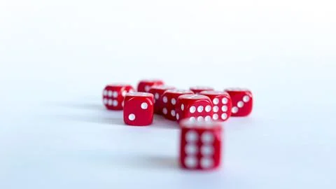 Red dices Stock Photos