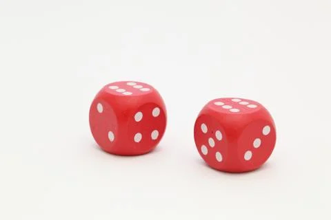 Red dices Stock Photos