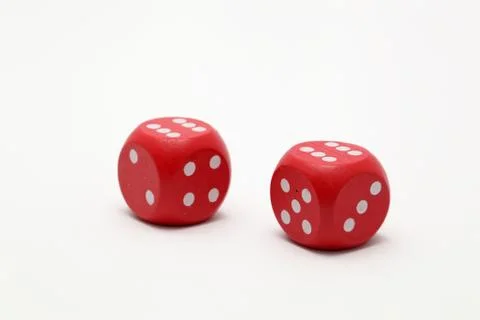 Red dices Stock Photos