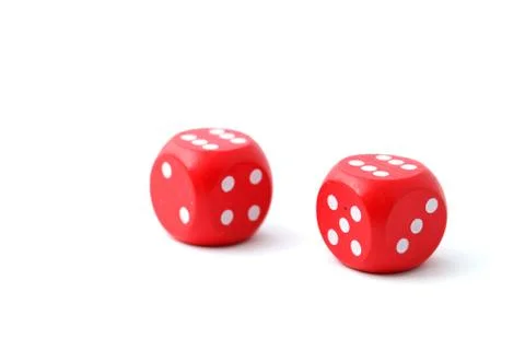 Red dices Stock-Fotos