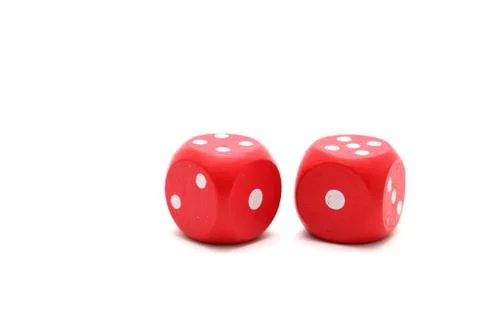 Red dices Stock Photos