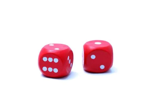 Red dices Stock Photos