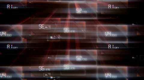 Red digital abstract 스톡 동영상 54134570