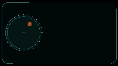 Red digital analysis to find covid virus on radar scanning dark red color Video stock 139804603