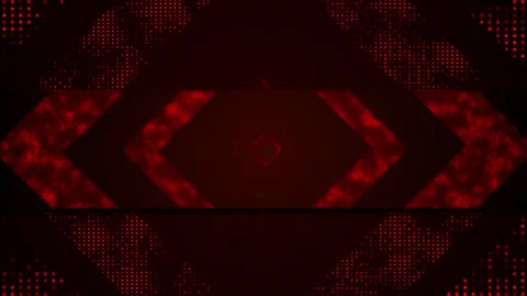 Red digital arrow pattern background dark geometric panels, dotted texture, and Stock Footage 340418705