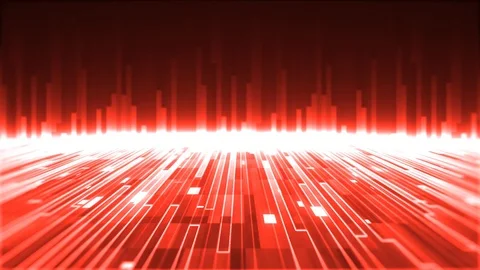 Red Digital Background Stock Footage 97357405