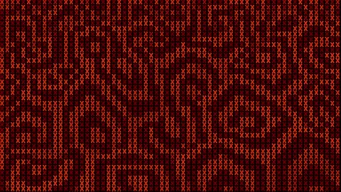 Red Digital Cross Pattern Abstract Motion Background Stock Footage 333457441