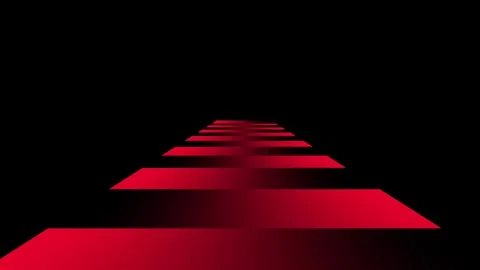 Red Digital Data Corridor Stock Footage 335637537