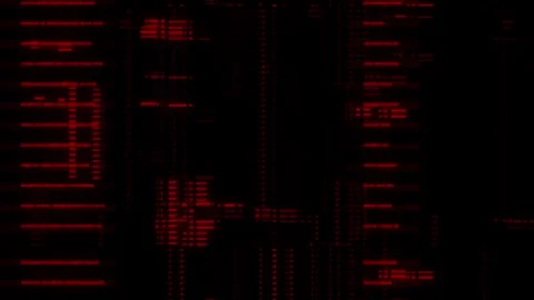 Red digital data glitch and error code background loop 動画素材 317548683