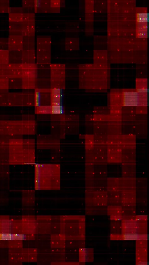 Red Digital Glitch Data Corruption Cyber Security Background Stock Footage 341359224