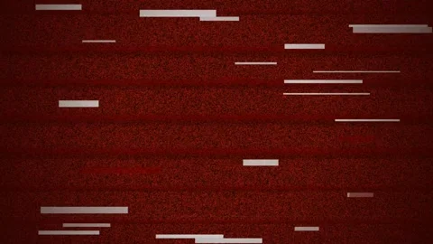 Red Digital Glitch Screen with Heavy Static Noise and Lines Stock Footage 342016323