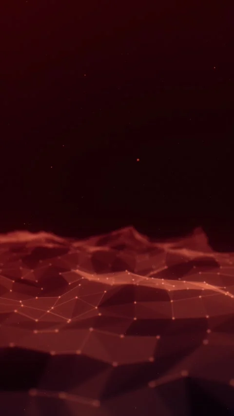 Red digital landscape Stock Footage 317736689