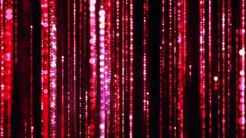 	Red Digital Matrix Vertical Code Rain Animation Stock Footage 310935798