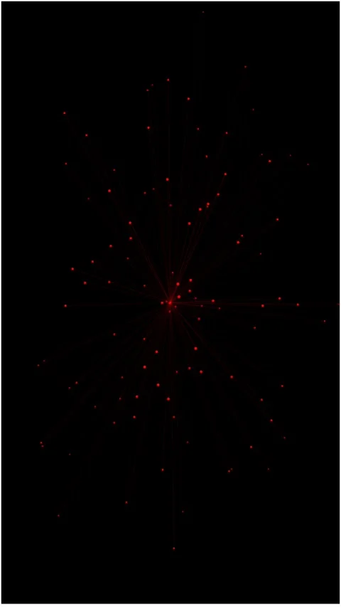 Red digital network particles connecting on black background Stock Footage 346759262