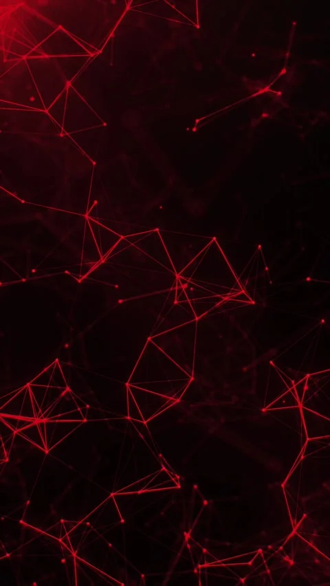 Red digital plexus Stock Footage 317738320