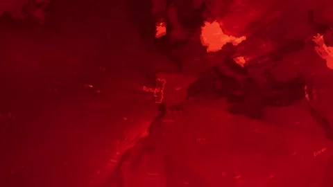 Red Digital Stylised World Map Country Zoom Portugal Stock Footage 279009015