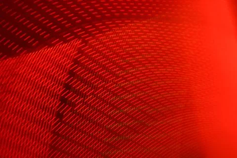 Red digital tech background design with abstract illuminated lines Illustrazione stock
