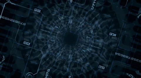 Red digitalized scene Stockbeeldmateriaal 24710426