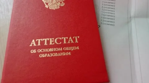 Red diploma of education Stock-Footage 161400950