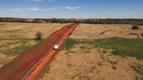 Red Dirt Pipeline Stock Footage 332027032