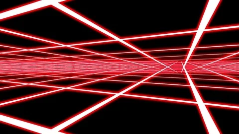 Red Disco Plane Grid Rays Retro Abstract Psychedelic Motion Background Loop 1 Stock-Footage 69877963