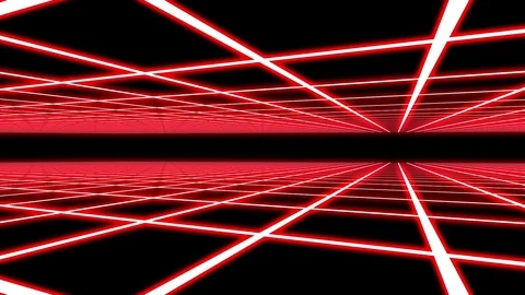 Red Disco Plane Grid Rays Retro Abstract Psychedelic Motion Background Loop 3 Stock Footage 69878126