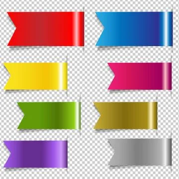 Red Discount Ribbons Stock Illustration
