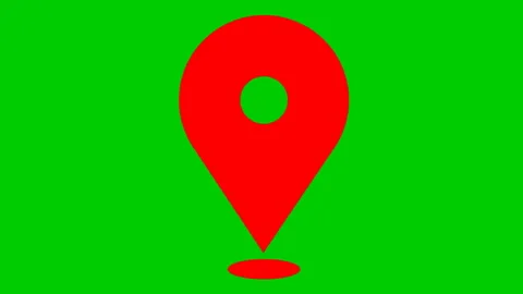 Red distance marker 2 green Stock Footage 201861966