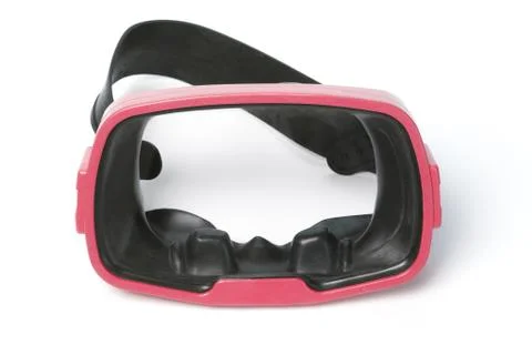 Red diving goggles Stock Photos