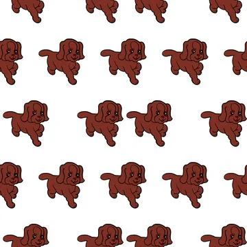 Red dog pattern 스톡 일러스트