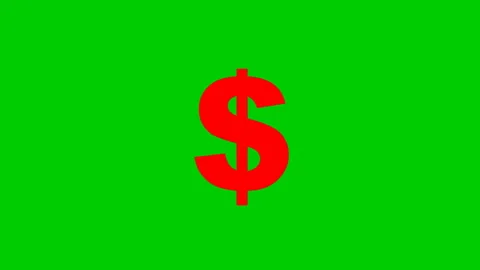 Red dollar ray green 스톡 동영상 220706558