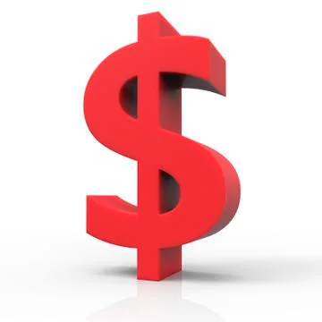 Red dollar sign Stock Illustration