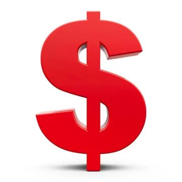 Red dollar sign Stock-Illustration