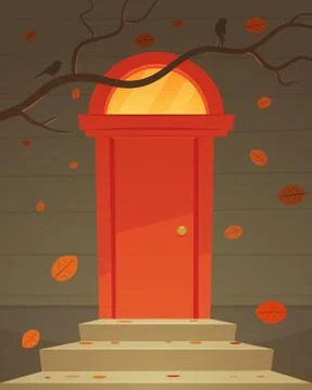 Red Door Stock Illustration