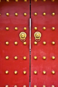 Red door Stock Photos