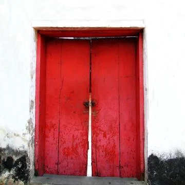 Red door Stock Photos