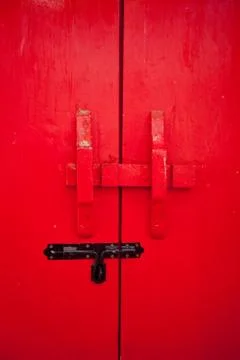 Red door Stock Photos