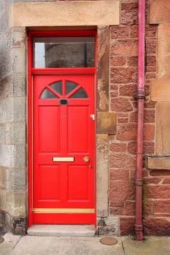 Red door Stock Photos
