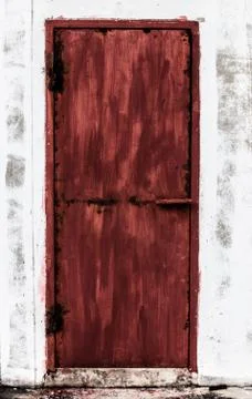 Red door Stock Photos