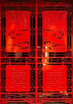 Red door Stock Photos