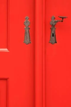 Red door Stock Photos