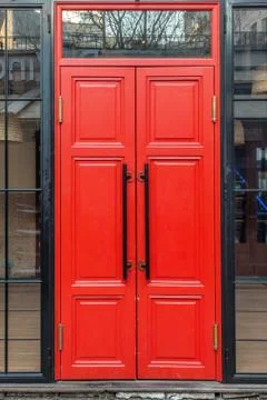 Red door Stock Photos