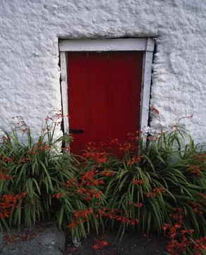 A Red Door Stock Photos